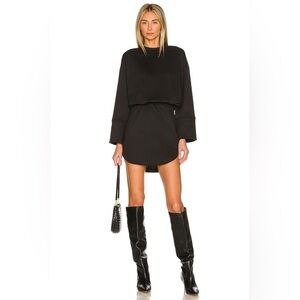 SUPERDOWN Revolve Black lana sweatshirt dress